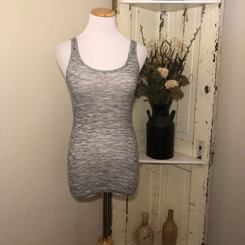 Donated Mossimo Grey And Black Tank Top
